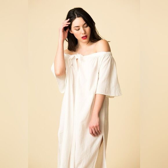 NWT MARA HOFFMAN Kamala Cover Up dress in Ivory - Picture 4 of 14